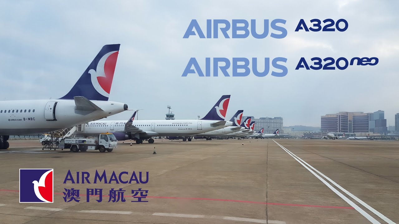 Air Macau A320-200 Takeoff from Macau Int'l Airport