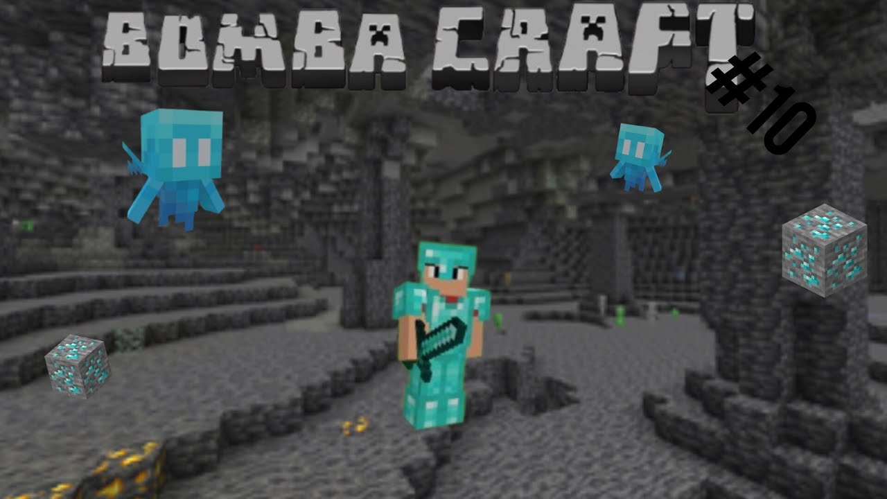 BOMBA CRAFT #10: MINERANDO E ARRUMANDO MINHA ARMADURA