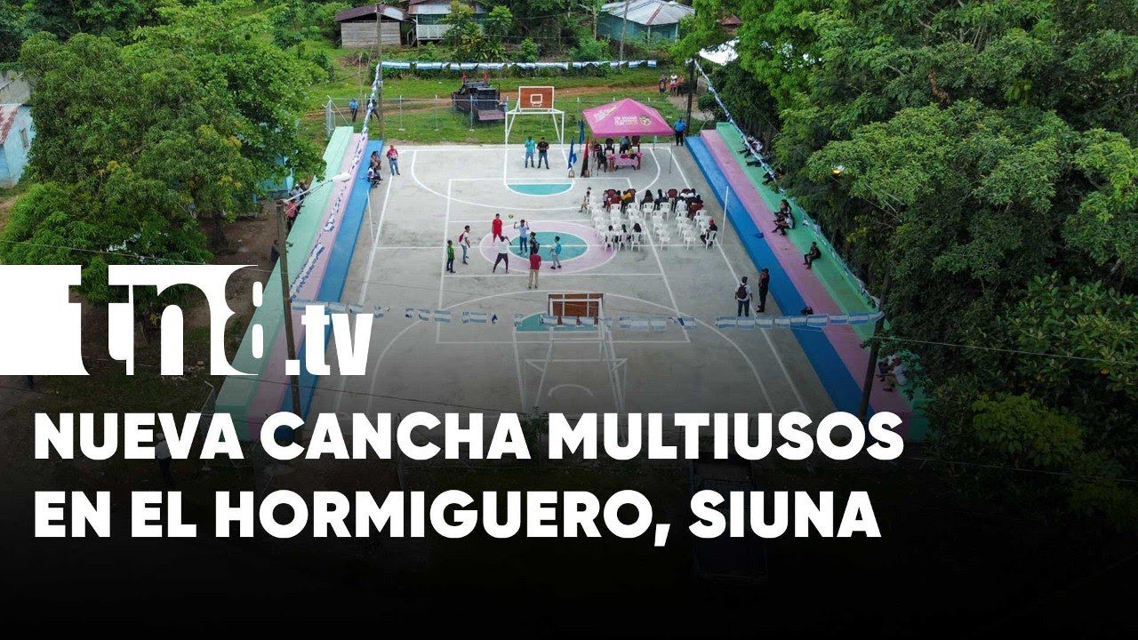 Entregan cancha multiusos para fomentar el deporte en El Hormiguero
