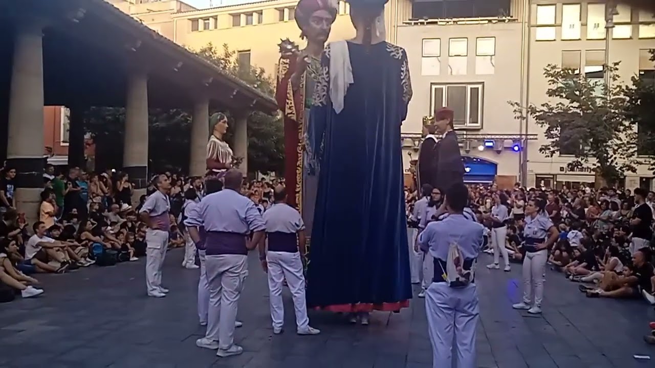 ball final dels gegants de Granollers y gegants de Vilanova i la Geltrú Festa Major de Granollers 