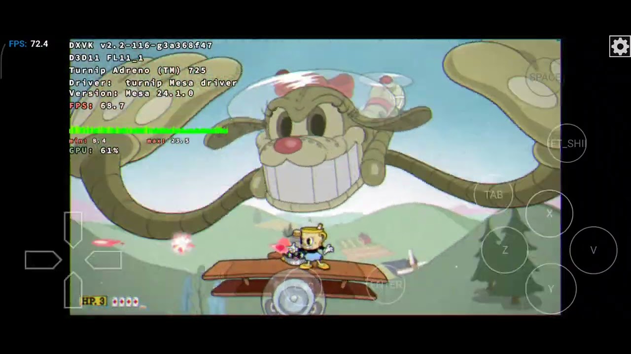 cuphead emulador winlator frost 7.1 (poco F5 ) sd 7+gen 2