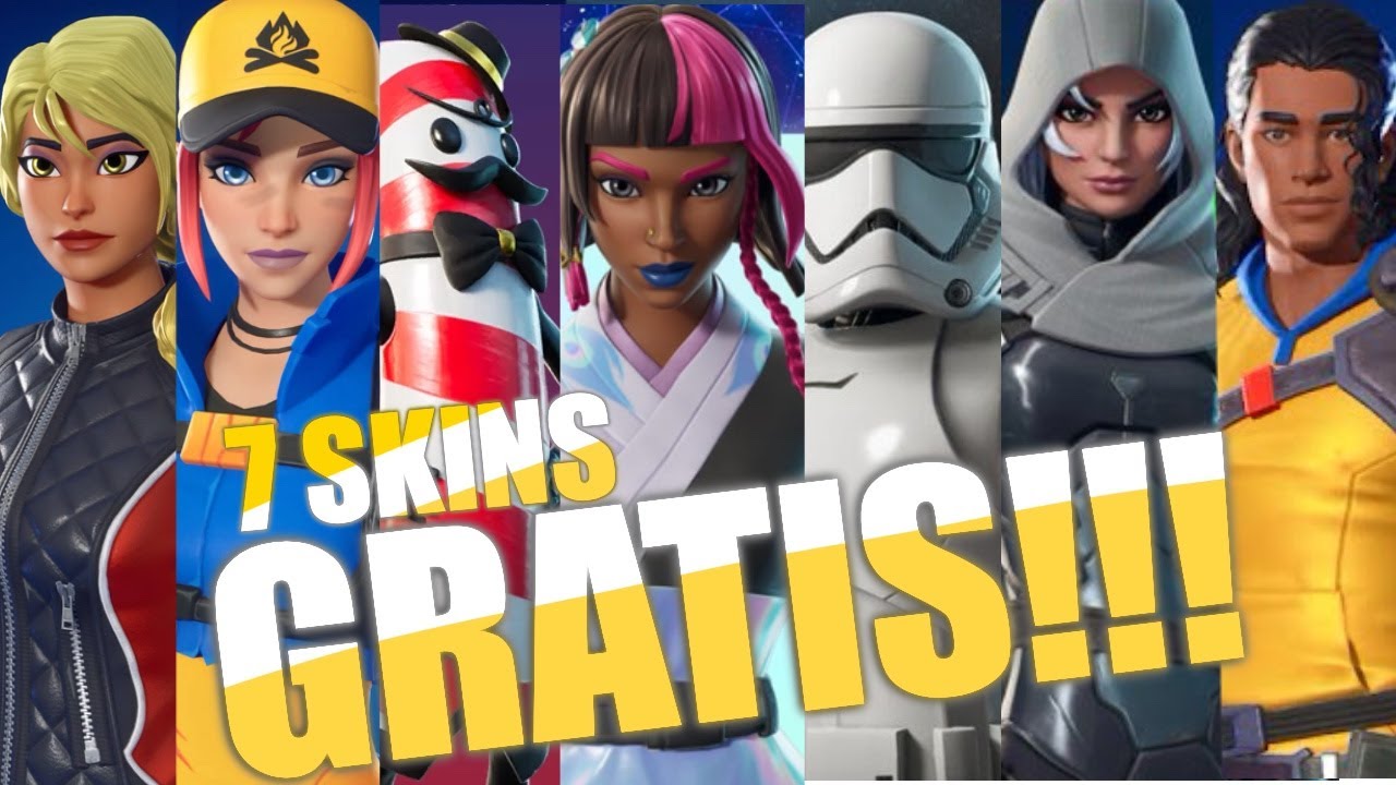7 Skins gratis en #Fortnite para todos