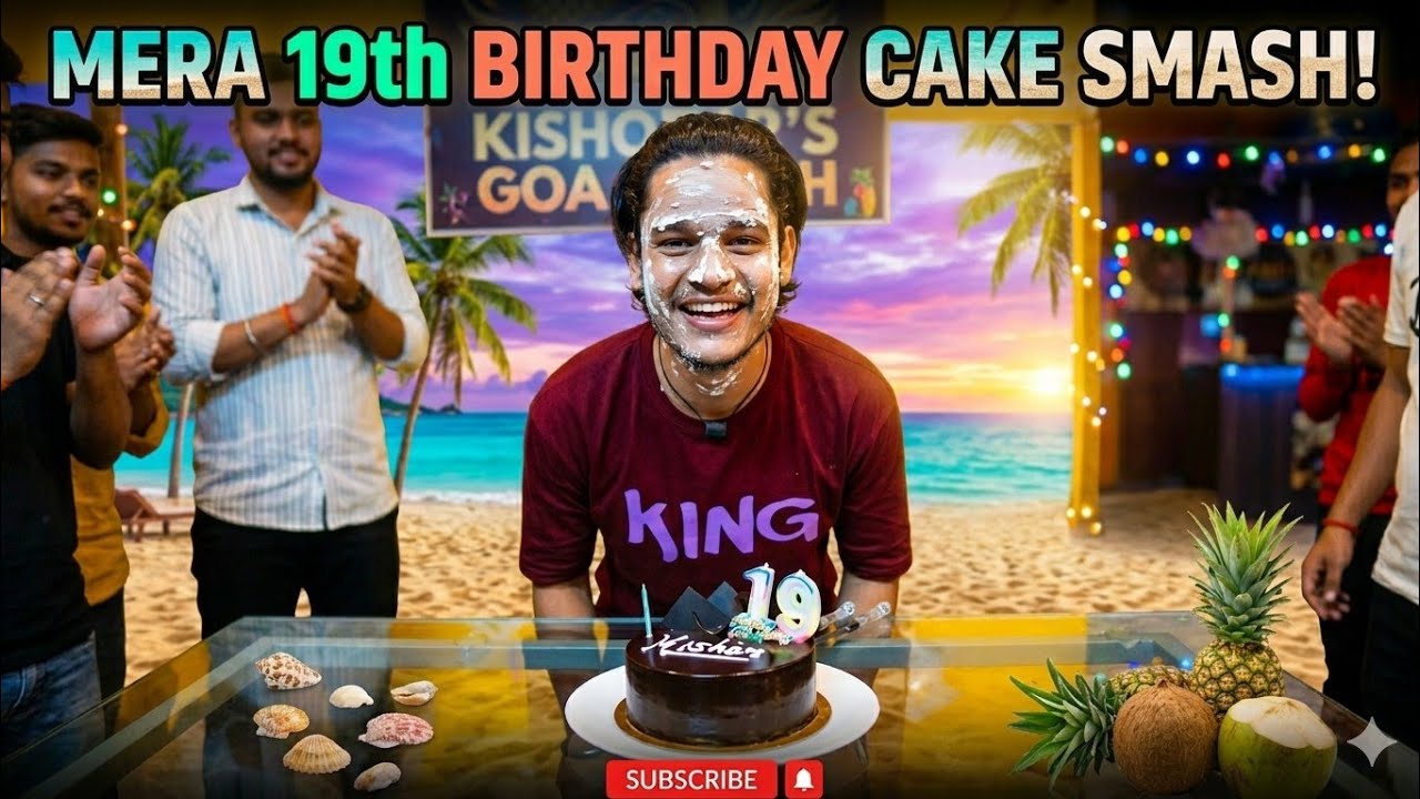 Goa mi banaya bhai ka  birthday 🎂🎉😱
