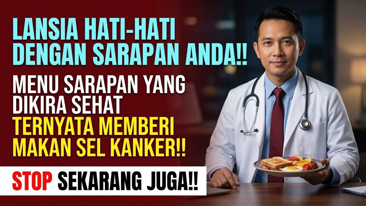 LANSIA HATI-HATI DENGAN SARAPAN ANDA‼️Sarapan Yang Dikira Sehat Ternyata Memberi Makan Sel Kanker.. 