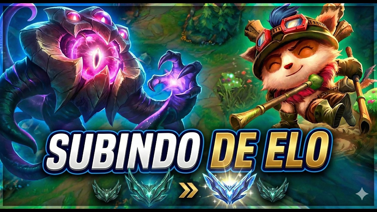 Vel Koz Suporte e talvez um Teemo Jungle