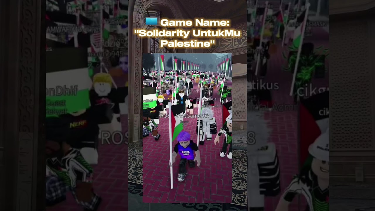 Palestine Roblox Protest 🇵🇸 