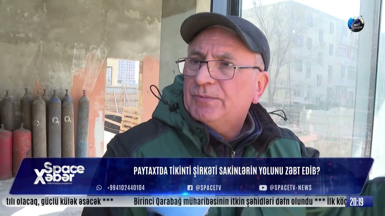 Nəsimi rayonunda tikinti şirkəti yolu zəbt edib?