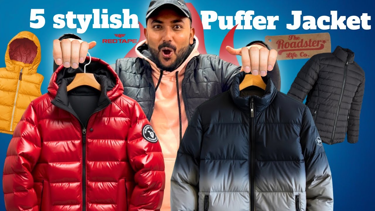 Top 5 puffer jacket for men|Winter jackets haul 2025|Red tape,Roadster