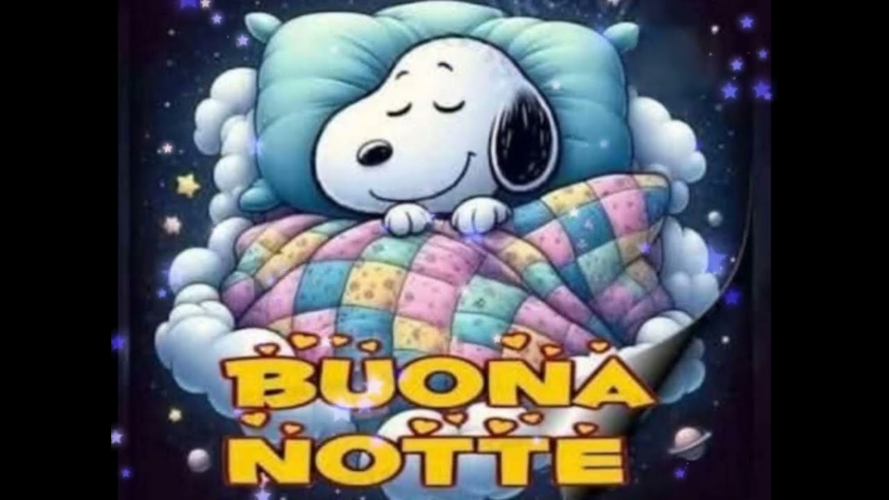 Buonanotte e sogni d'oro a domani 