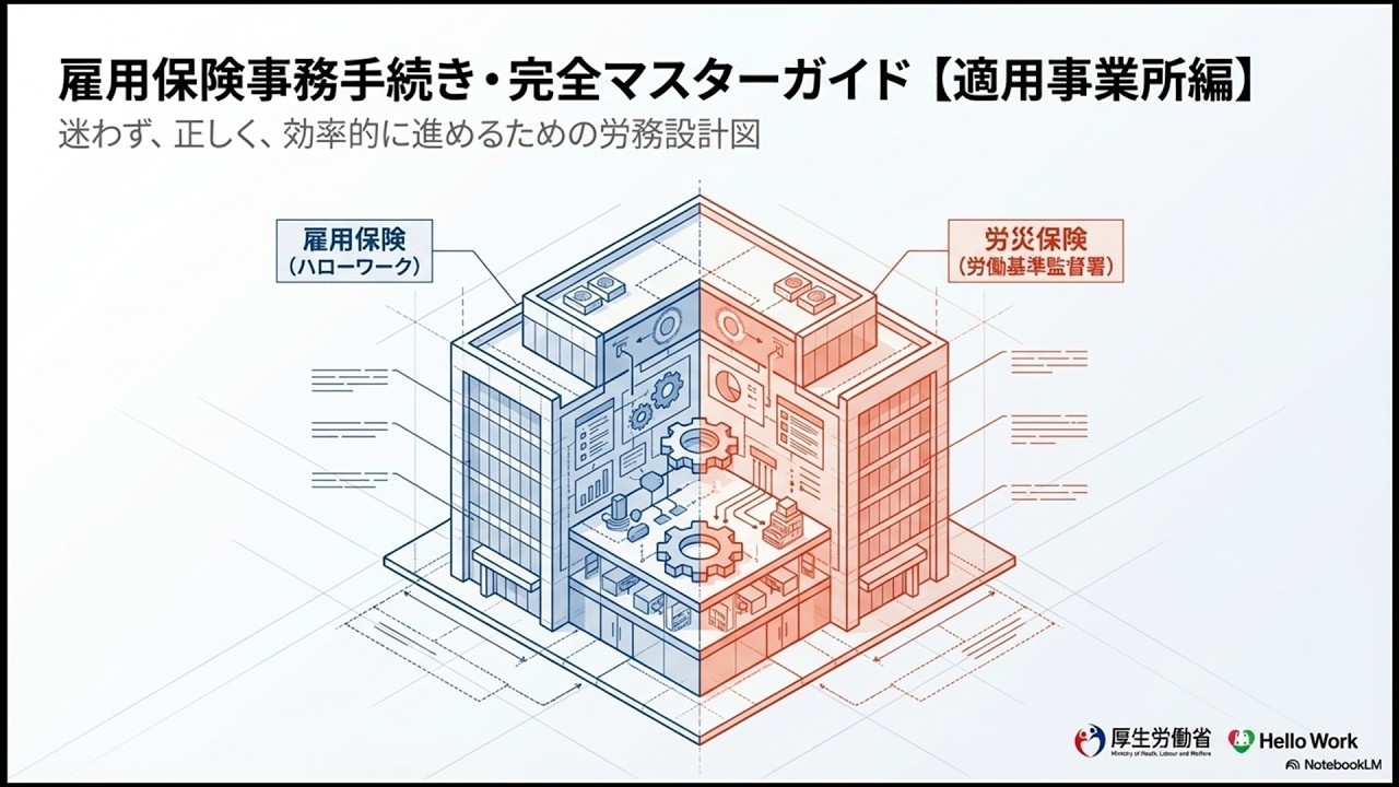 令和８年度　雇用保険事務担当者初任者研修　　　　　　　　　　　　　　　　　　　雇用保険事務担当者の手引き　第１編　適用①