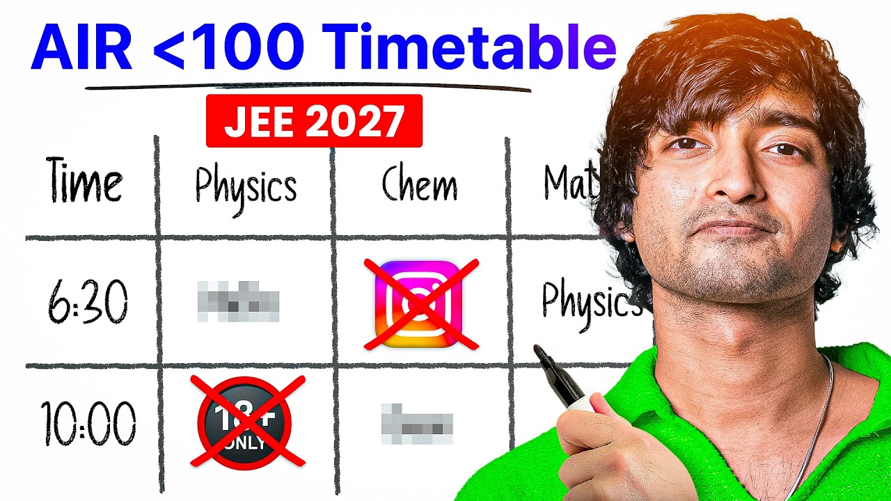Realistic Timetable to Crack JEE 2027 (For Serious Students)