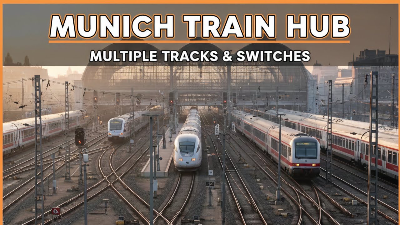 Cazando trenes en Múnich Hauptbahnof 🇩🇪 🚆 Entradas y salidas increíbles 