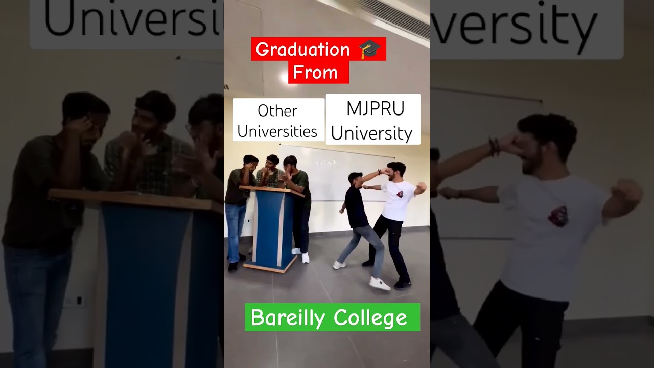 MJPRU University 🔥vs ⚡ other universities 😰 || Bareilly College #graduation #shorts #youtubeshorts