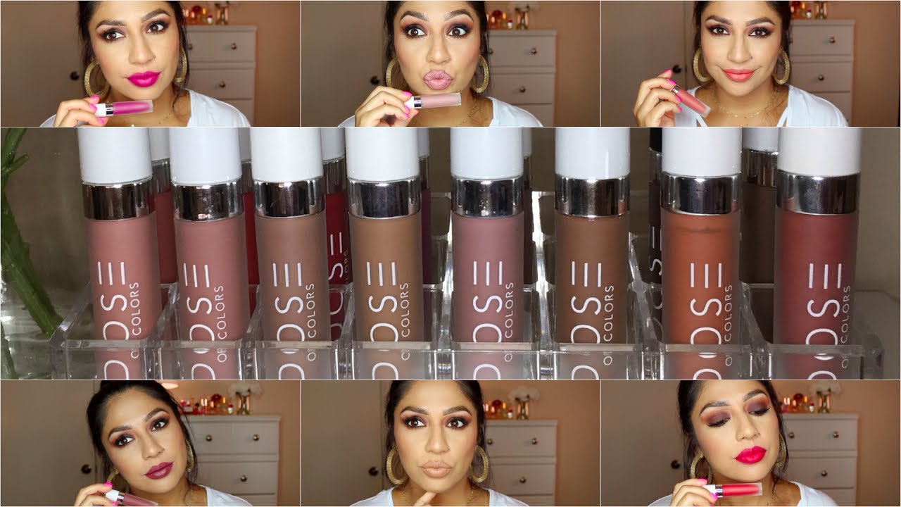 DOSE OF COLORS Liquid Lipstick Swatches!!