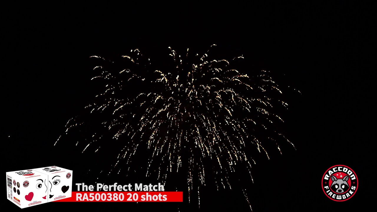 The Perfect Match Assortment RA500380 Raccoon Fireworks 2021 New Product 20 shots