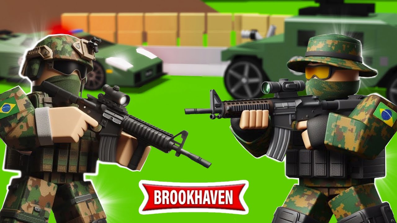 Treinamento do EXÉRCITO BRASILEIRO de TIRO ao ALVO no BROOKHAVEN