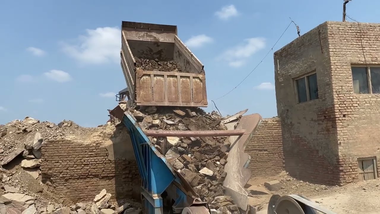 PLAYING With Giant Rocks.ASMR Rock Quarry CRUSHING  Oprations primary jaw Crusher in action#asmr