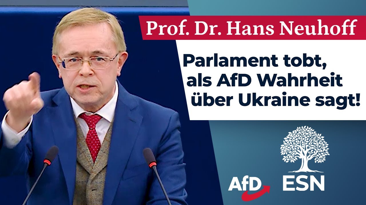 Parlament tobt, als AfD Wahrheit &uuml;ber Ukraine sagt! - Prof. Dr. Hans Neuhoff (AfD)