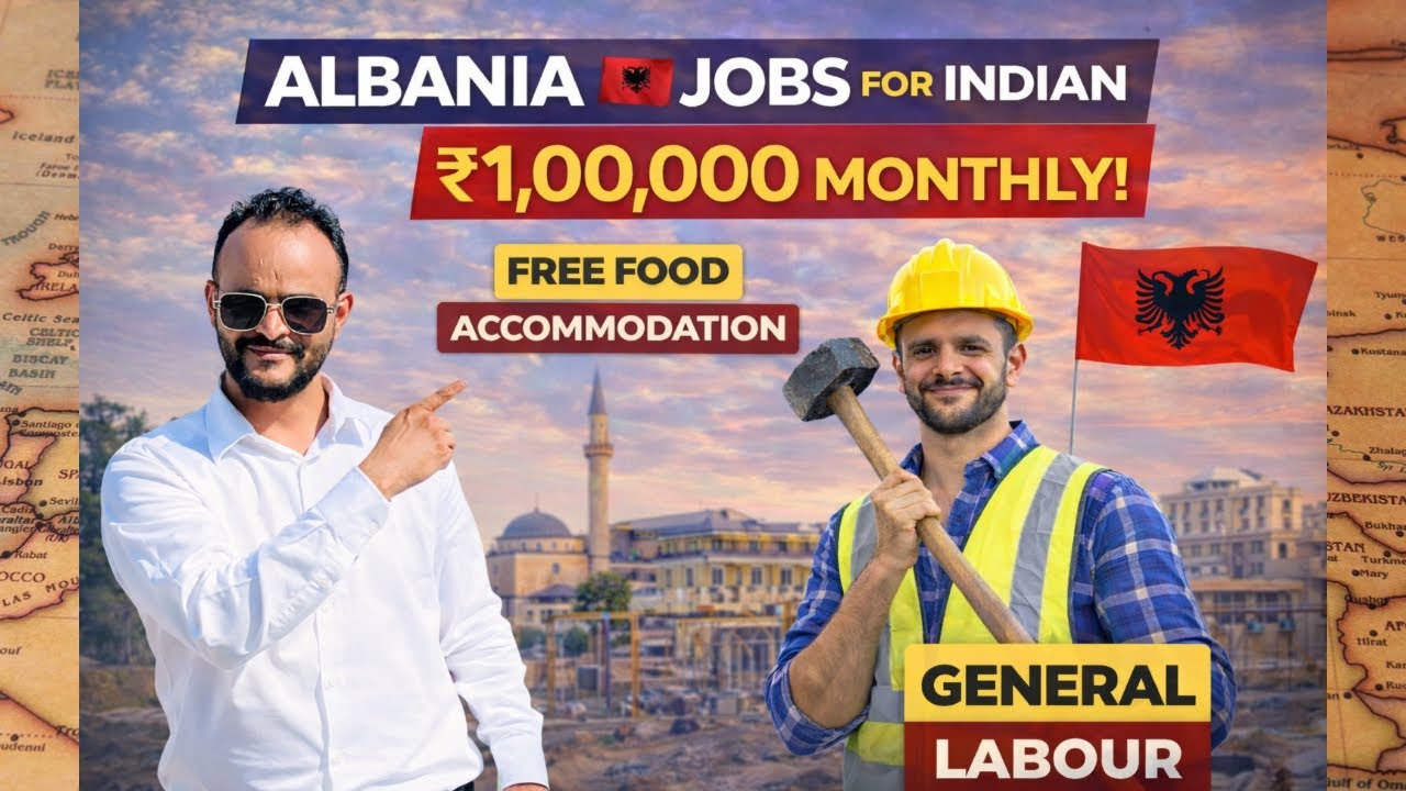 Albania 🇦🇱 Jobs For Indian With Salary ₹1,00,000* ! Free Food & Housing | Tabrez Malik