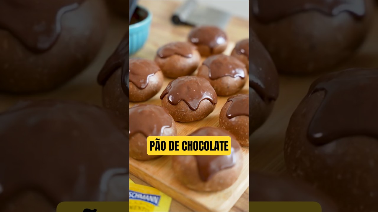 P&Atilde;OZINHO DE CHOCOLATE - Receita de p&atilde;o com cacau recheado com ganache