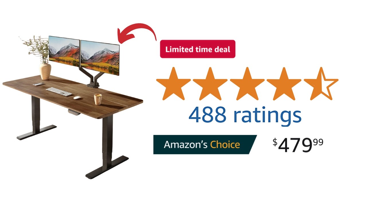 This is the Best Standing Desk Under $500 | FlexiSpot E6 Max Acacia Wood Top Review (2026)