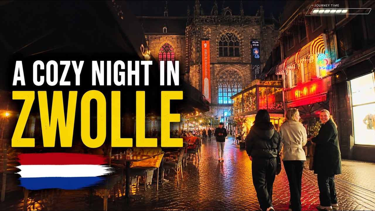 A Cozy Night in Zwolle  🇳🇱 | Walking Tour 4K