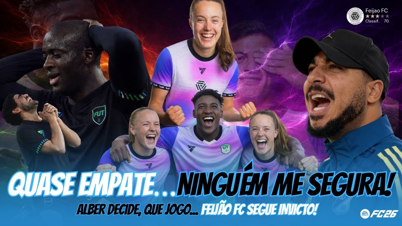 INVICTO NO FC26! QUASE OUTRO EMPATE… MAS VEIO O GOL DA VITÓRIA! 😱⚽ | EA FC 26