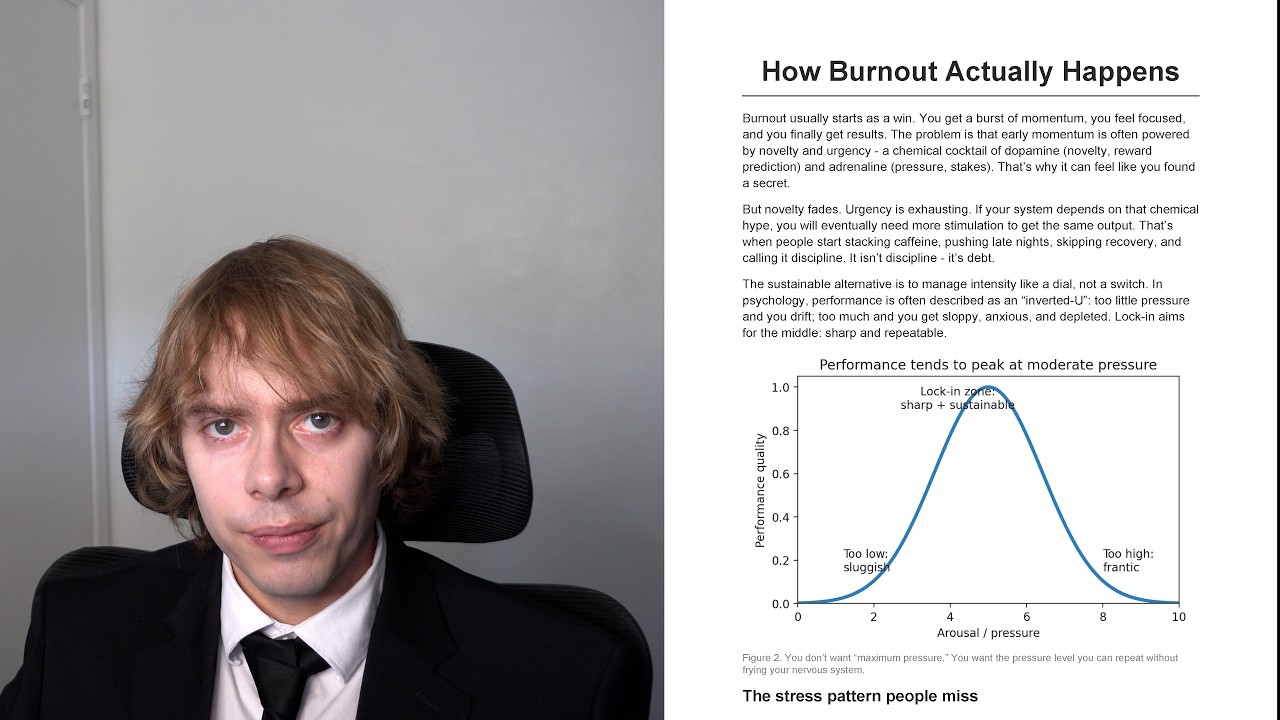 How to Lock In Without Burnout (Rules + Schedule + Tracking)