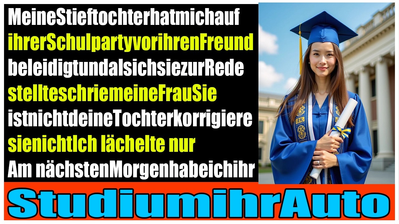 Stieftochter beleidigt mich öffentlich  meine Reaktion schockiert alle
