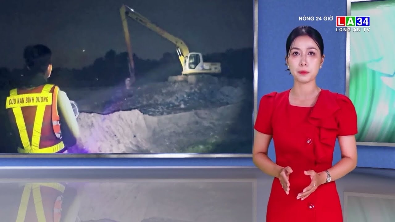 Lực lượng xuyên đêm tìm kiếm nam công nhân nghị bị nước cuốn trôi | LONG AN TV