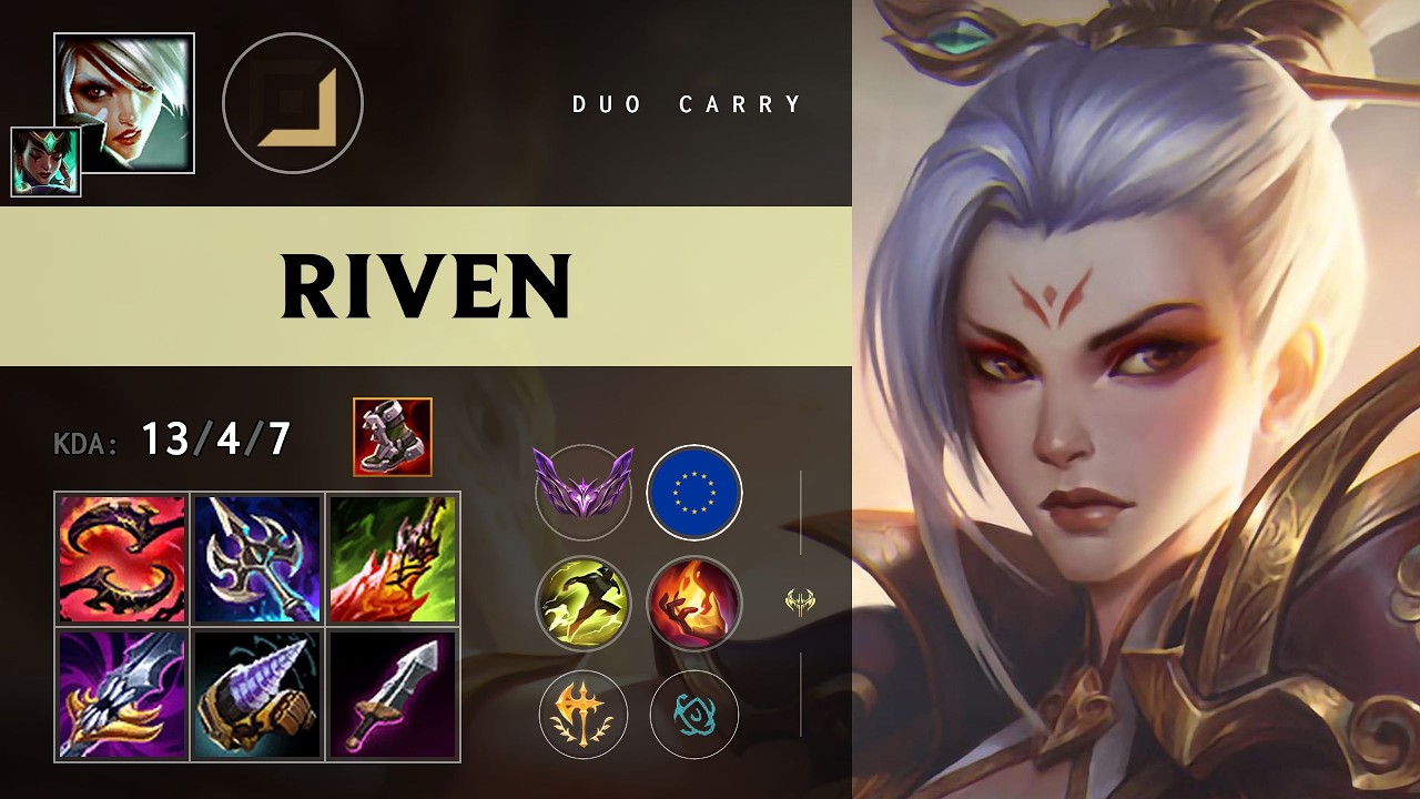 Riven ADC vs Katarina - EUW Master Patch 26.13