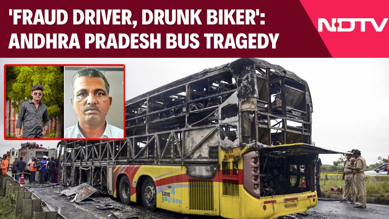 Andhra Bus Tragedy News | 'Fraud Driver, Drunk Biker': The Andhra Pradesh Bus Tragedy That Killed 20