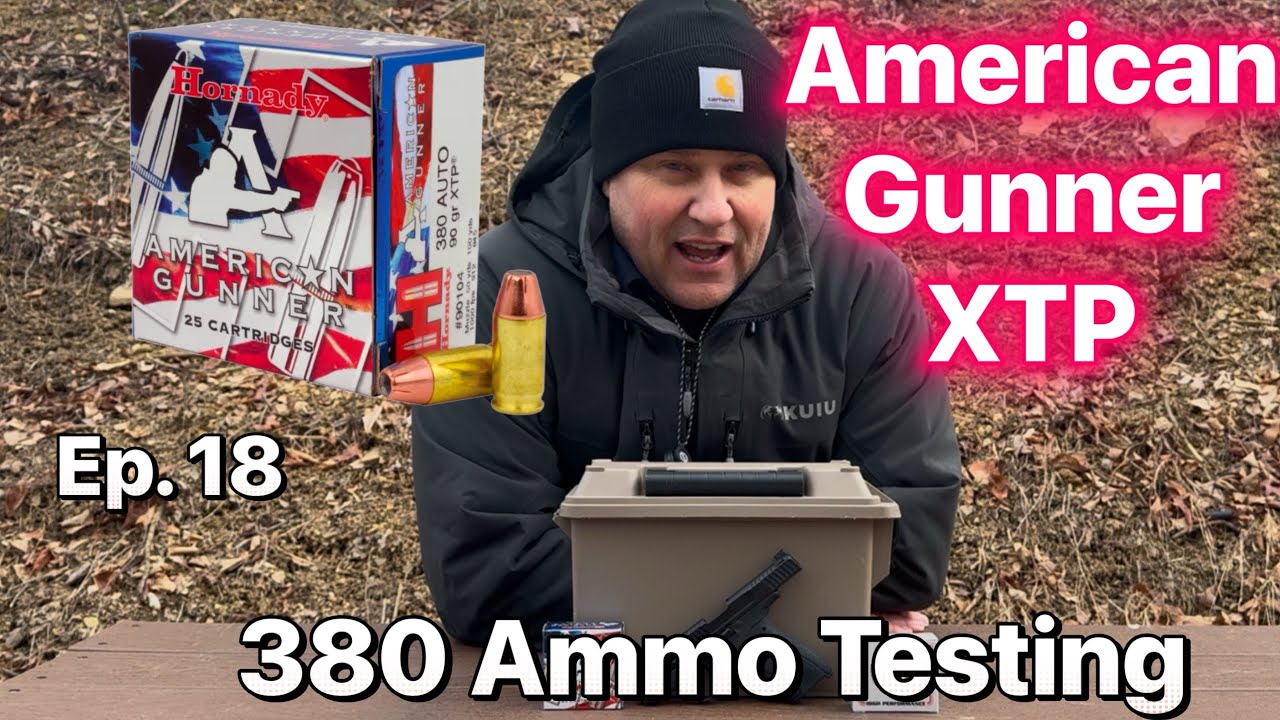 Ep. 18 S&W Bodyguard 2.0 380 Ammo Testing: 90 gr XTP American Gunner