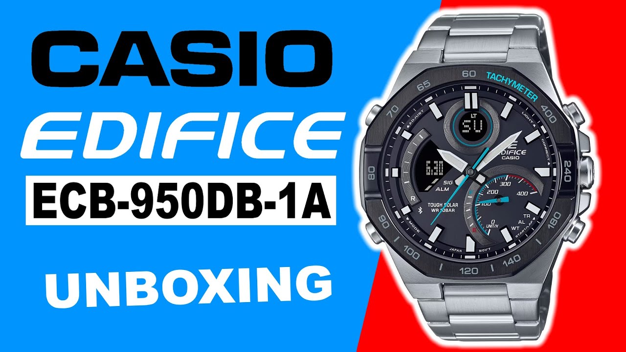 CASIO Edifice ECB-950DB-1A Unboxing