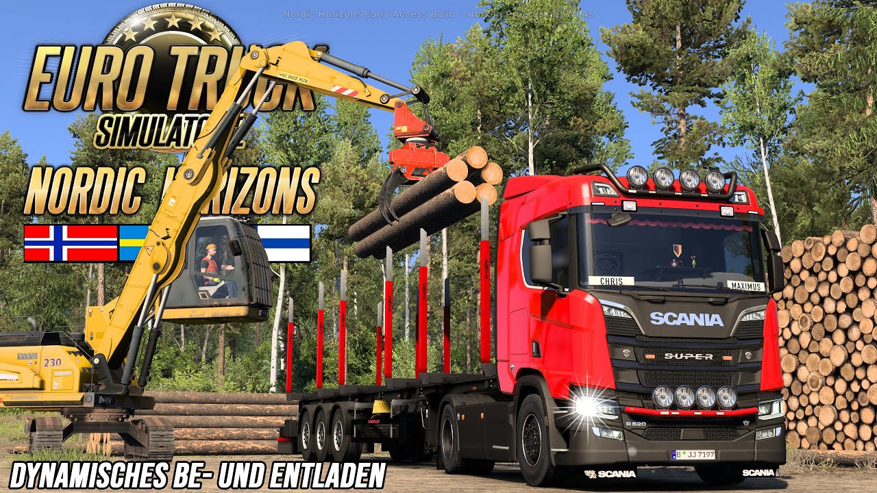 ETS2 Nordic Horizons DLC - Dynamisches Be- und Entladen [3056] EURO TRUCK SIMULATOR 2