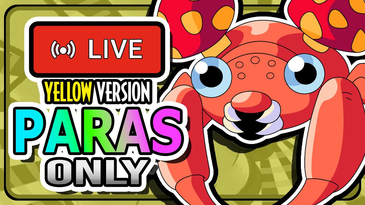 LIVE! Paras Solo Run | Pokemon Yellow