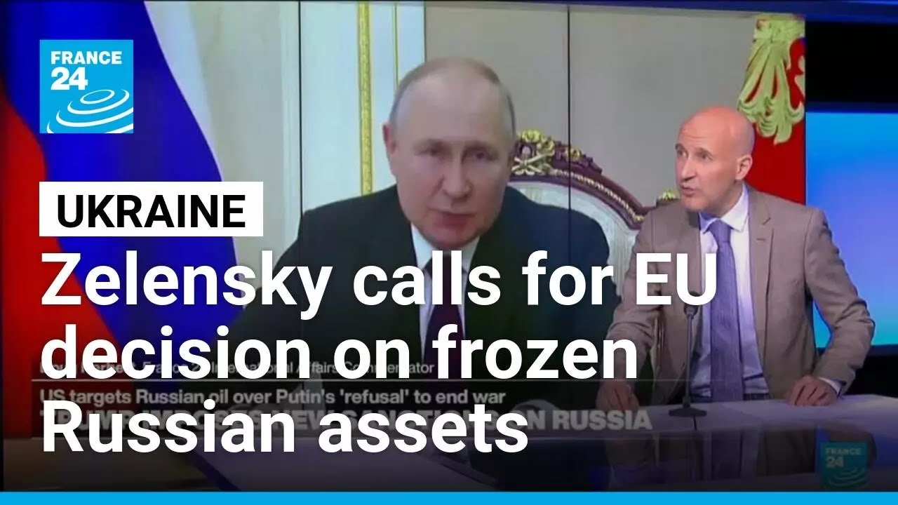 Zelensky calls for EU decision on frozen Russia assets as soon as possible &bull; FRANCE 24 English