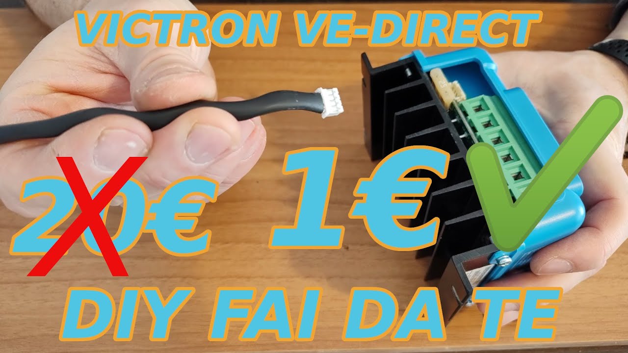 CAVETTO VICTRON VE DIRECT DIY tutorial fai da te