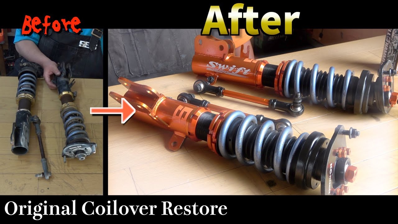 【復活のW③】サビまくったオリジナル車高調をピカピカにレストアしてみた【ワゴンR MH23S FTリミテッド】