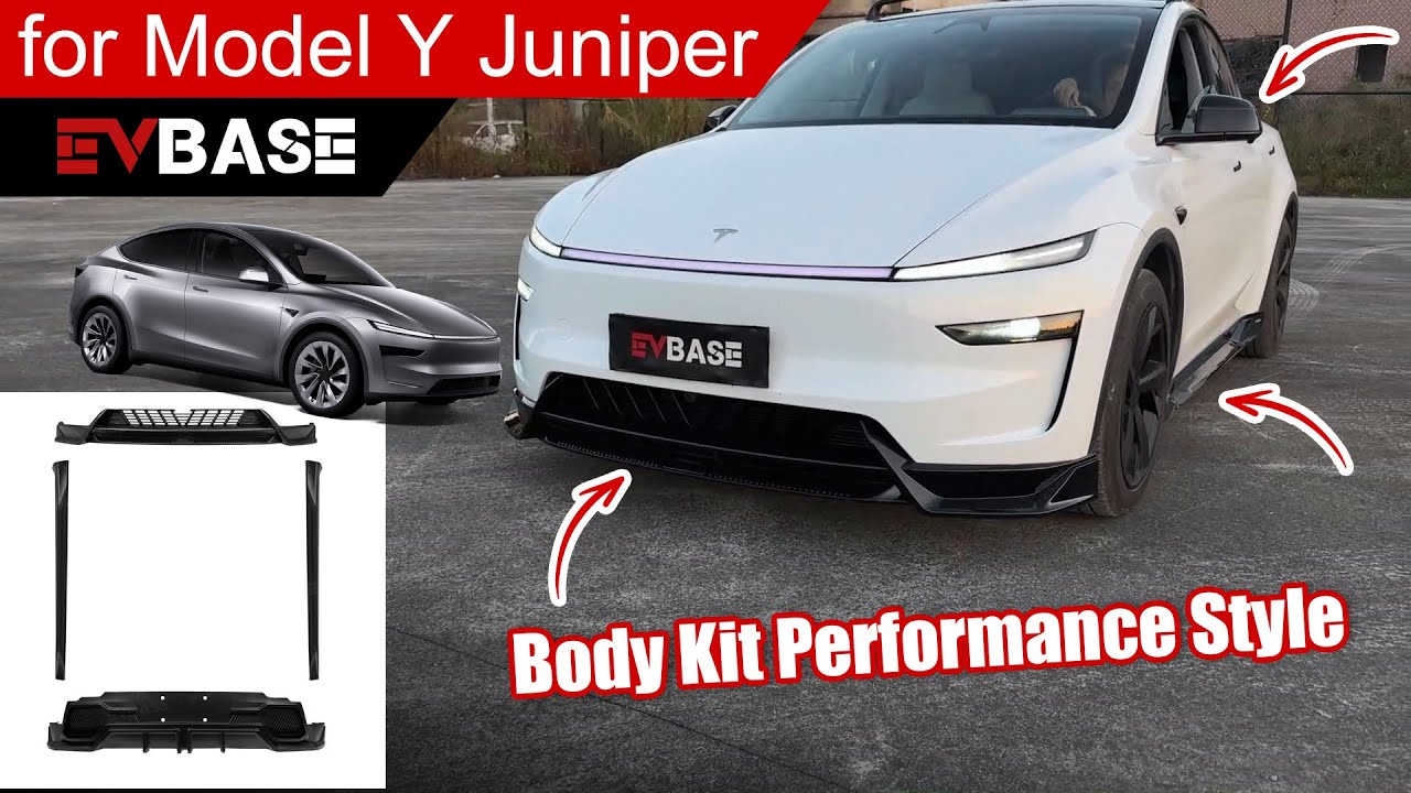 Пошаговая установка обвеса на Tesla NEW Model Y Juniper