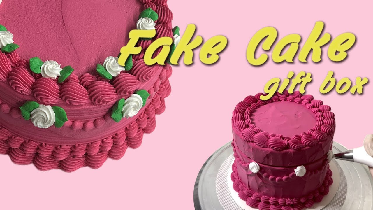'fake cake gift box' | 케이크 모양 선물 상자 만들기 🎂💖✨