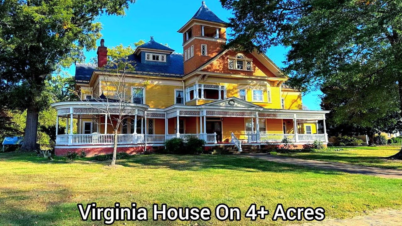 Virginia Victorian House On 4+Acres | VA Real Estate | Aspen Mansions | Victorian Style Living
