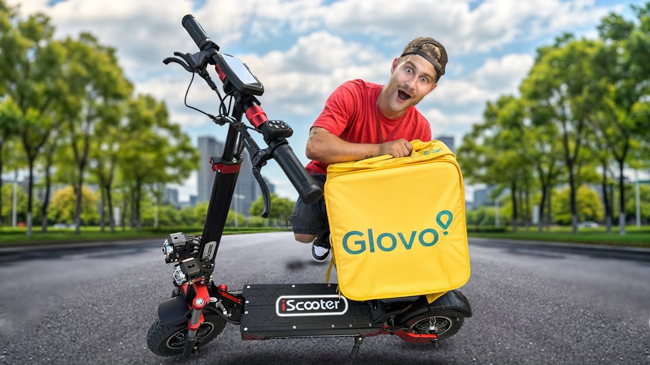 DOSTARCZAM JEDZENIE NA HULAJNODZE ELEKTRYCZNEJ - iScooter iX8