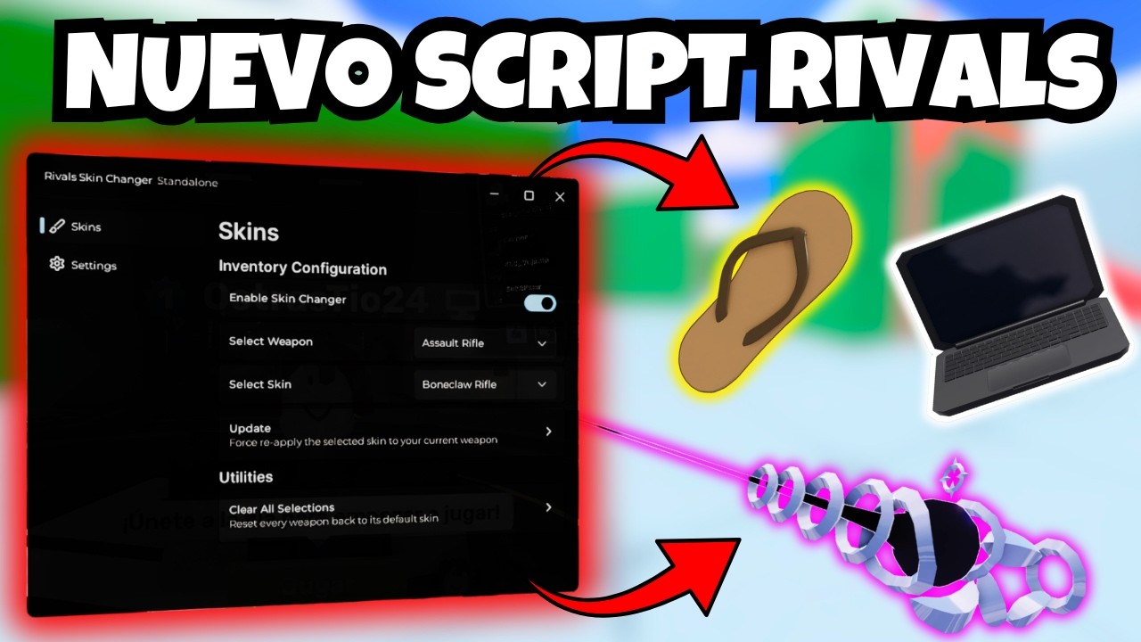 🔫LOS MEJORES 2 SCRIPTS RIVALS🔫|🔥DESBLOQUEA TODAS LAS SKINS🔥|🥶WALLHACK🥶|👻NO CLIP👻|