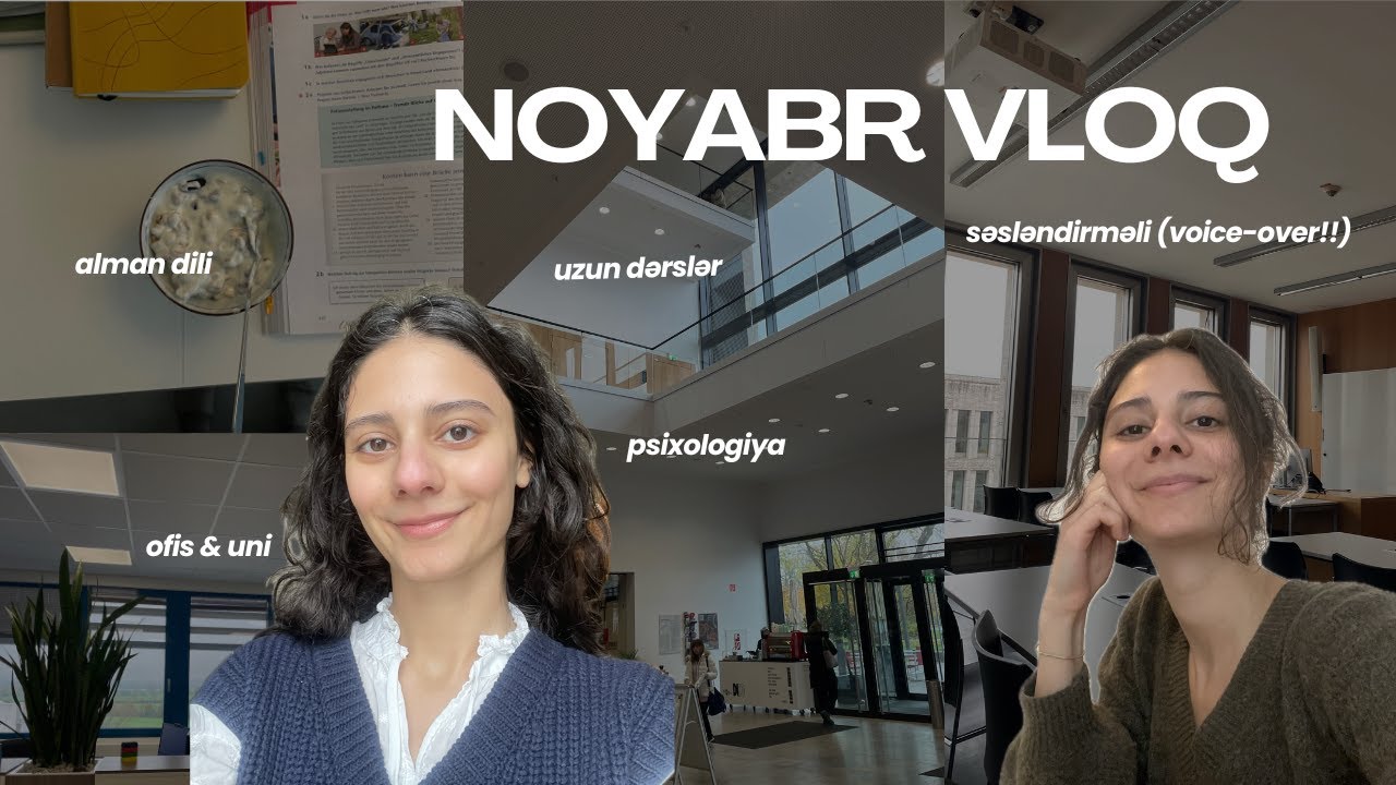 bu günlərdə mən: daha xoşbəxt və daha sakit | işli, universitetli, alman dilli və idmanlı VLOG