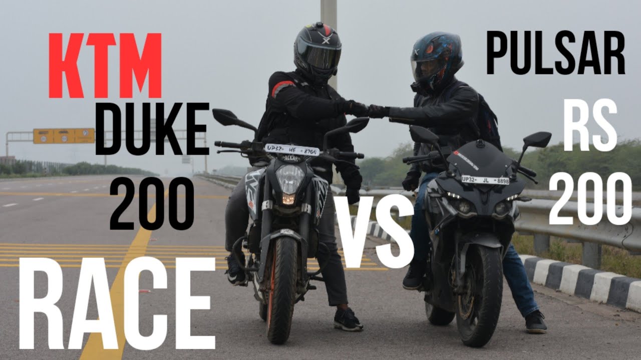 Pulsar RS200 Vs Duke 200 Long Race | Highway Top End