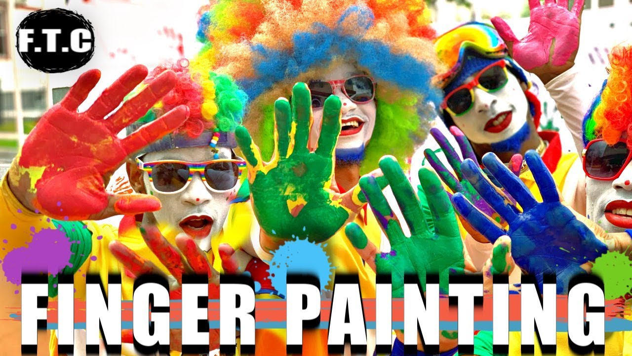 FRESH THE CLOWNS - FINGER PAINTING 🎨🙌🏾 #KidActivies #Learning #FunForKids #babies