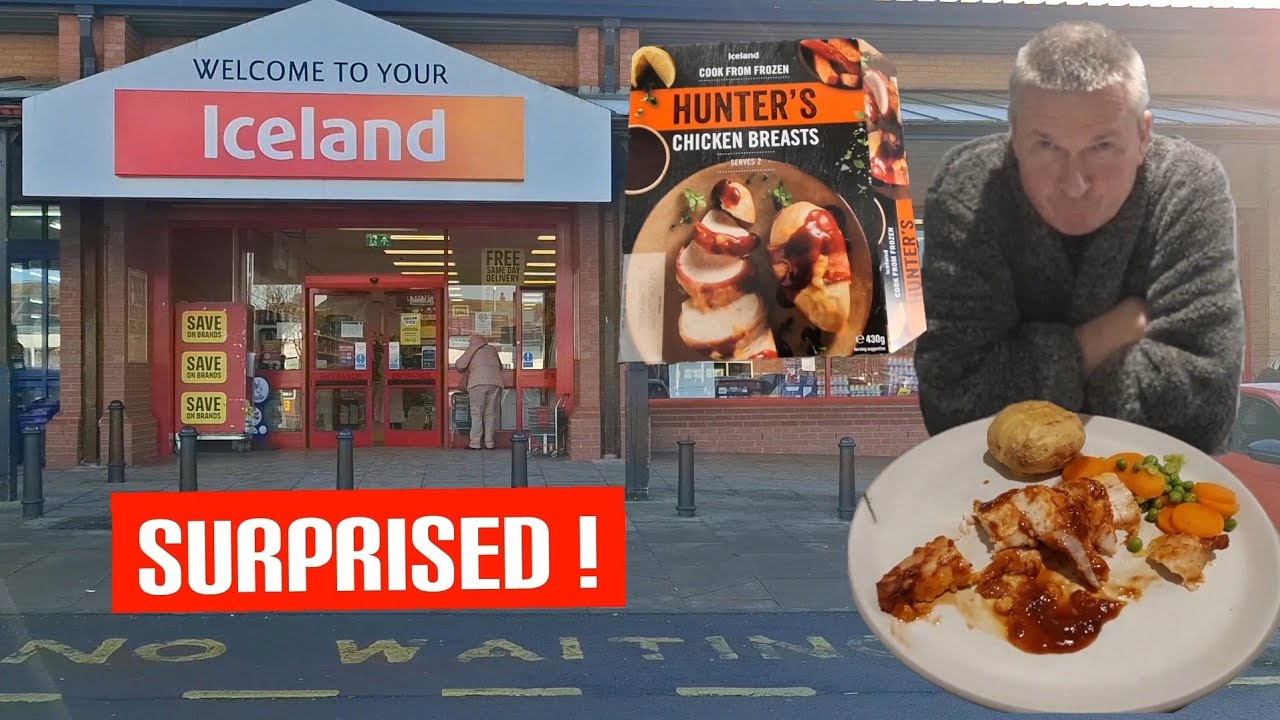Food Review. Iceland FROZEN HUNTERS CHICKEN. and we were SURPRISED !!