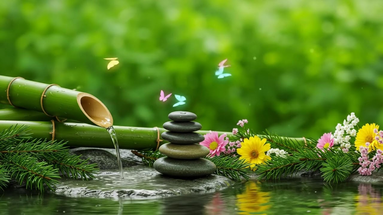 Calming Music for Relaxation and Meditation – Nature Water Flow for Peaceful Sleep and Calm