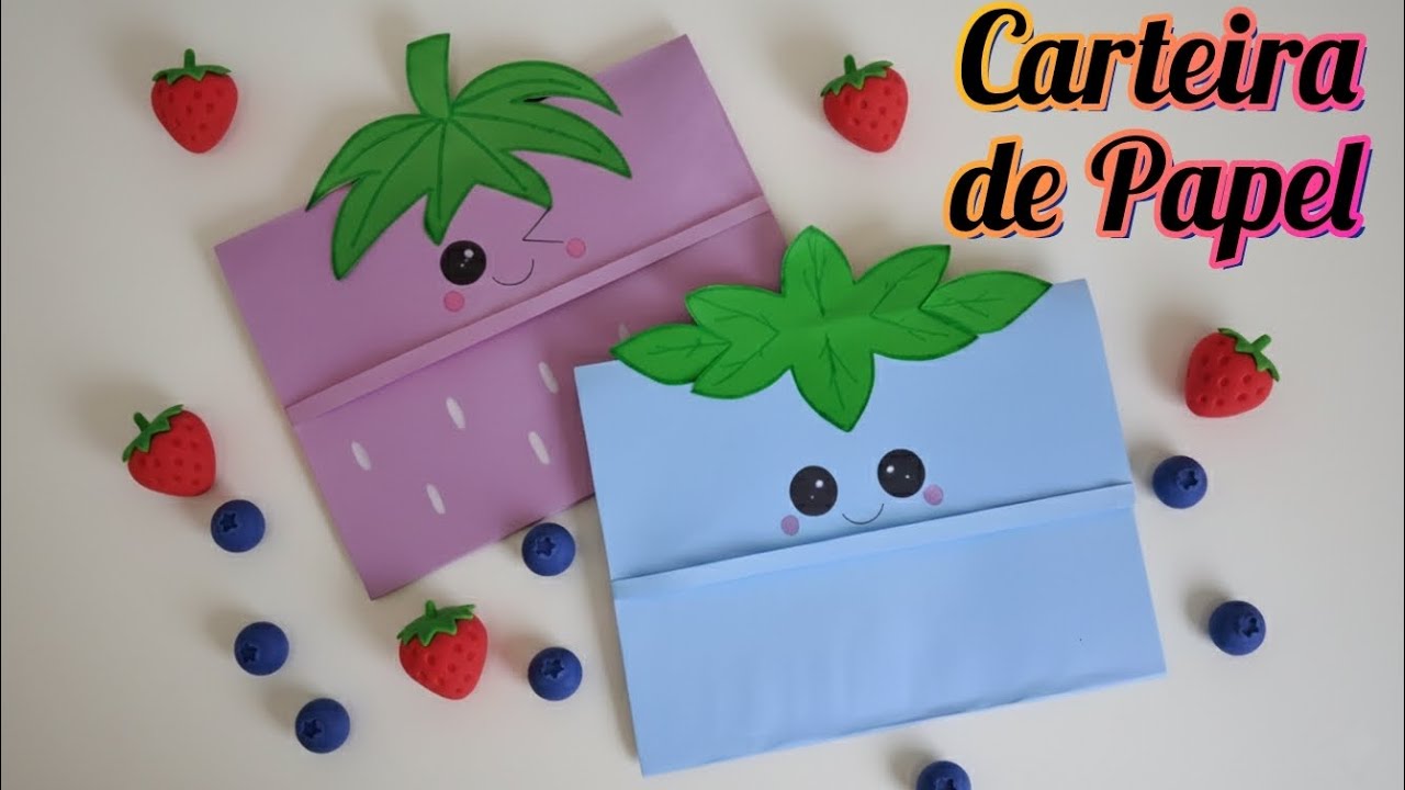 Como Fazer Carteira de Papel | origami paper craft | artesanato de papel | Dobradura